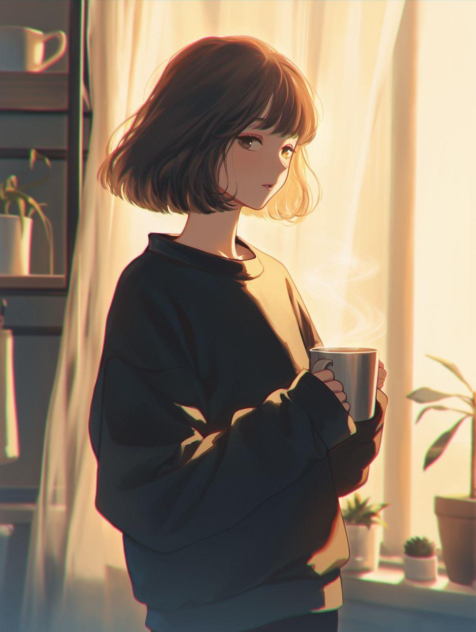 妈妈白内障给女儿做饭